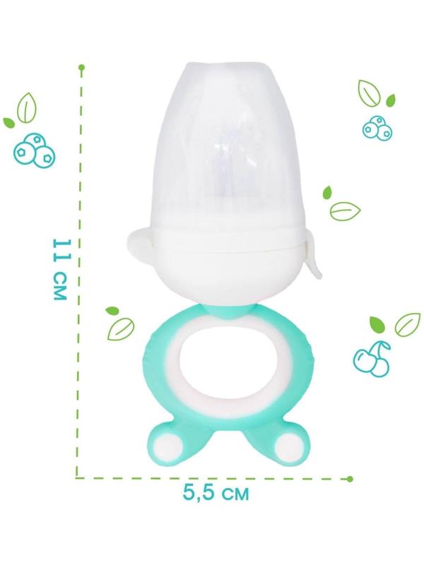 Ниблер с силиконовой сеточкой, вращ.поршень, цвет зеленый