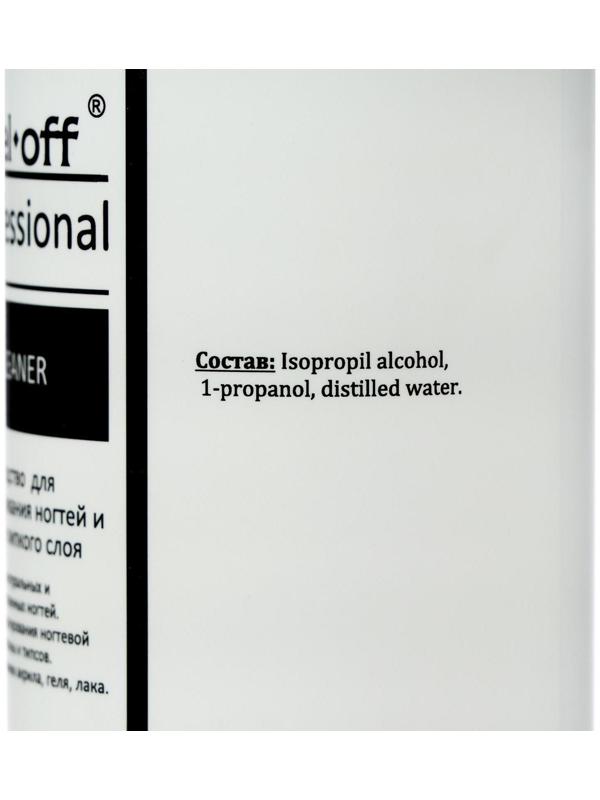 Средство для обезжиривания ногтей и снятия липкого слоя Gel*off Cleaner Professional, 400 мл