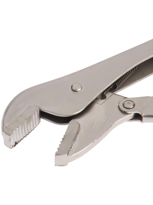 Зажим ручной ТУНДРА, усиленный, плоский захват, с фиксатором, 250 мм