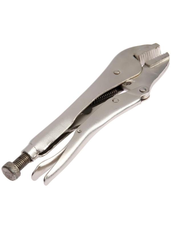 Зажим ручной ТУНДРА, усиленный, плоский захват, с фиксатором, 250 мм