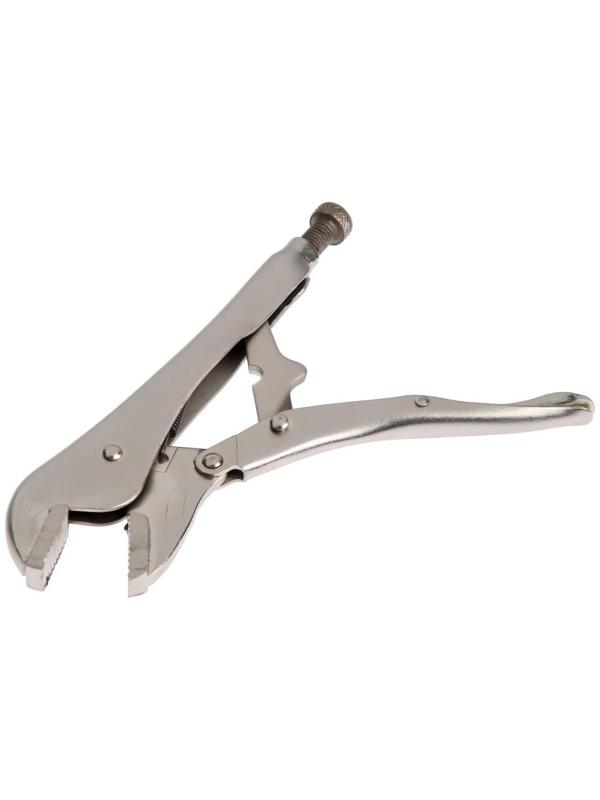 Зажим ручной ТУНДРА, усиленный, плоский захват, с фиксатором, 250 мм