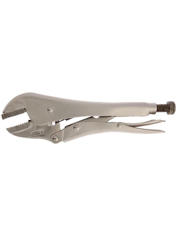 Зажим ручной ТУНДРА, усиленный, плоский захват, с фиксатором, 250 мм