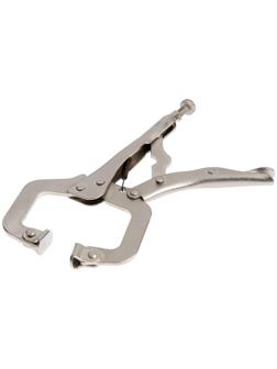 Зажим ручной ТУНДРА, точечный захват, подвижные губки, с фиксатором, 150 мм