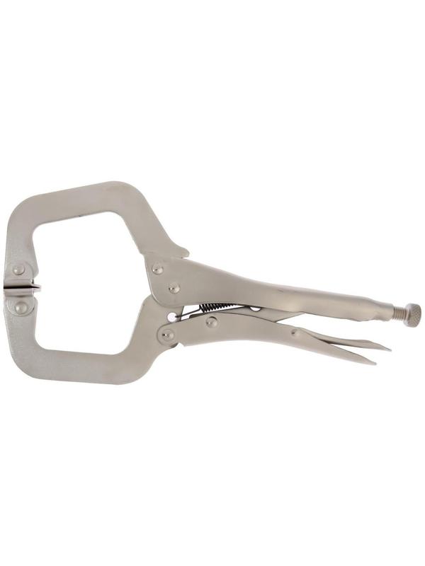 Зажим ручной ТУНДРА, точечный захват, подвижные губки, с фиксатором, 275 мм