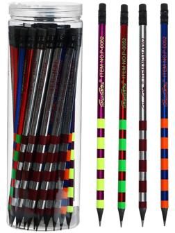 Карандаш чернографитный с ластиком 