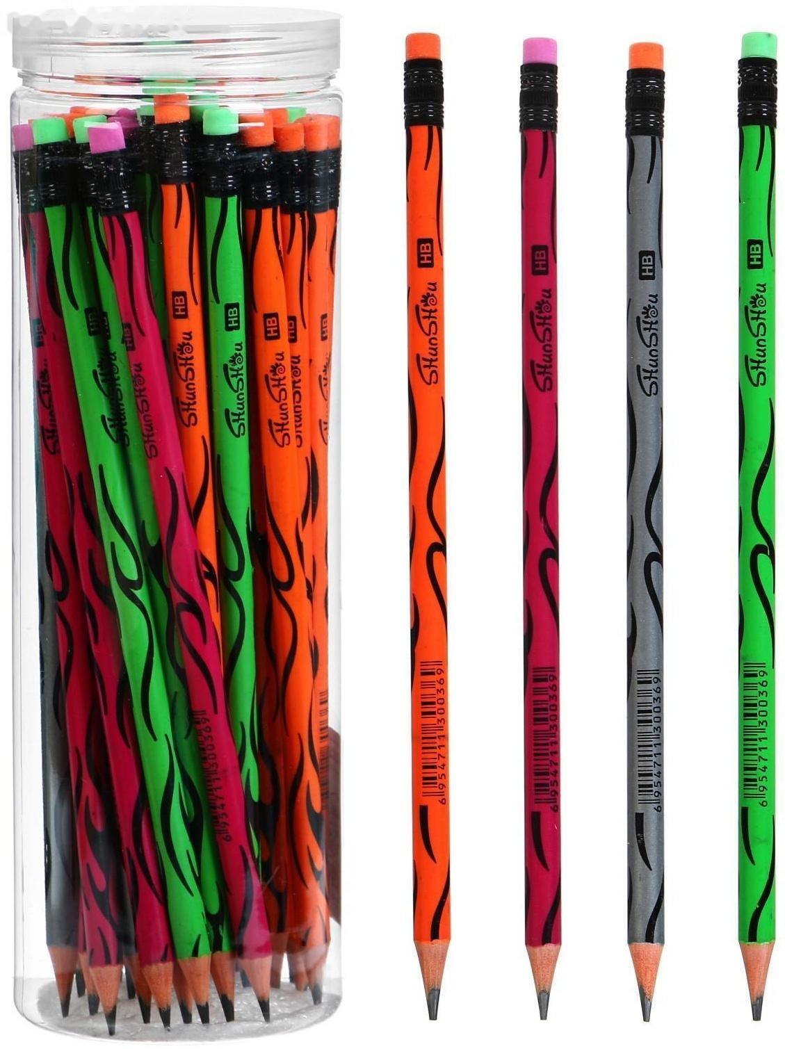 Карандаш чернографитный, твёрдость НВ, 