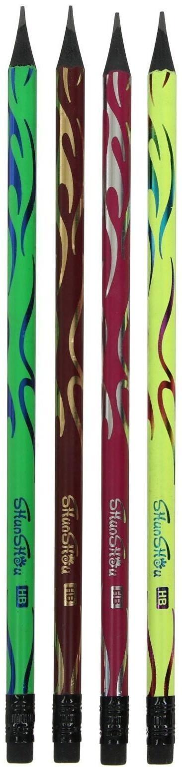 Карандаш чернографитный, твёрдость НВ, 