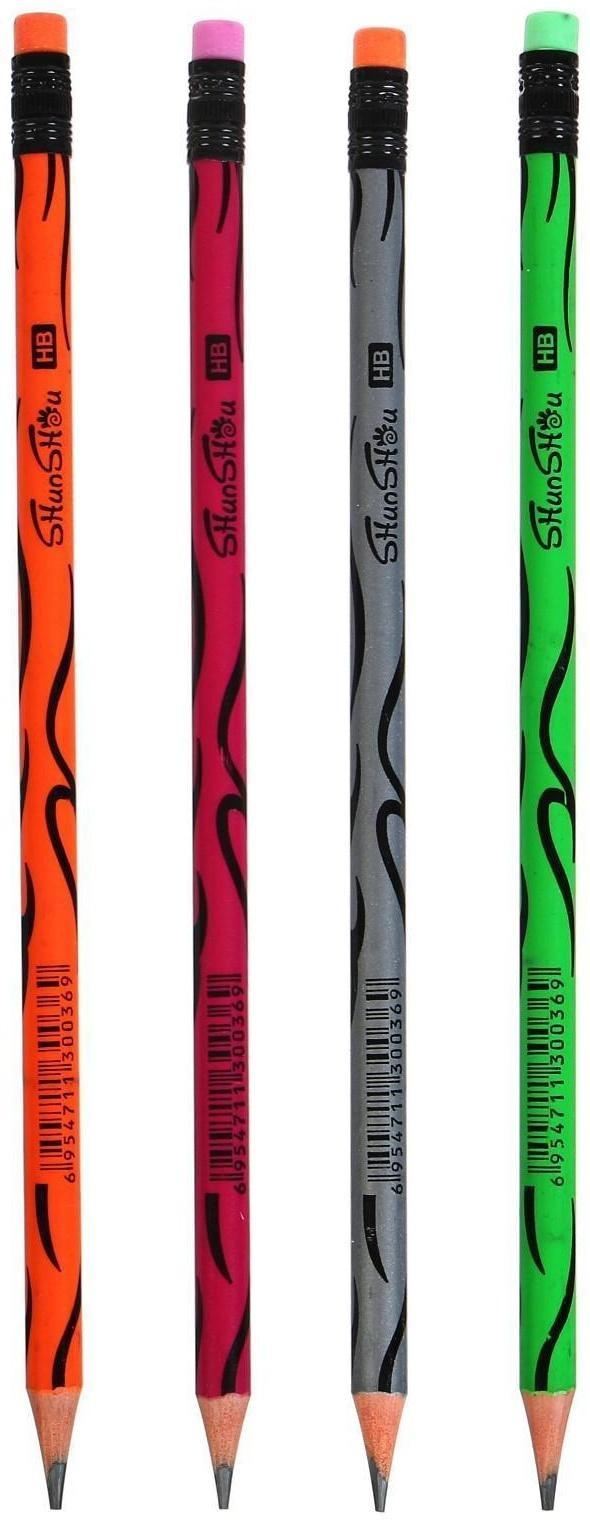 Карандаш чернографитный, твёрдость НВ, 