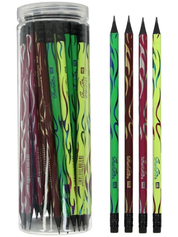 Карандаш чернографитный, твёрдость НВ, 