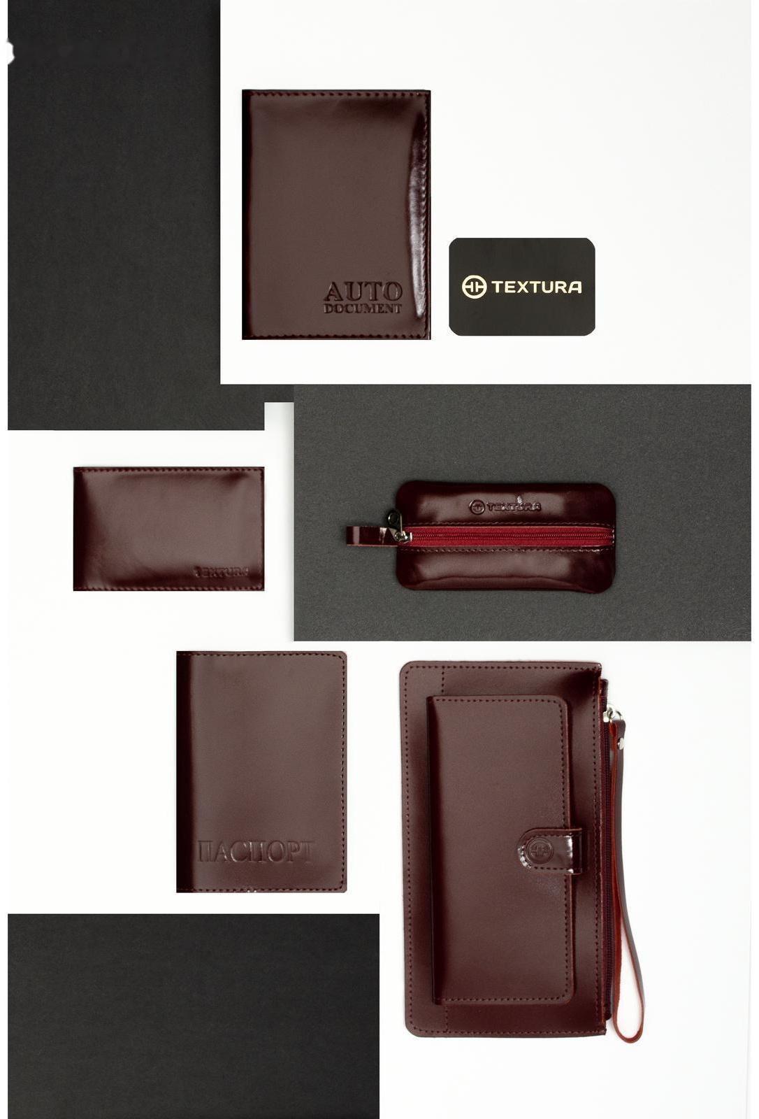 Кошелёк на молнии, с ручкой, цвет бордовый