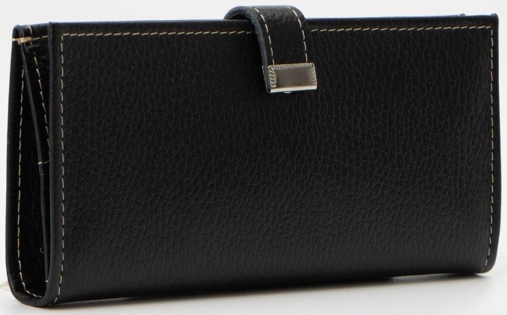 Кошелёк на кнопке, цвет чёрный