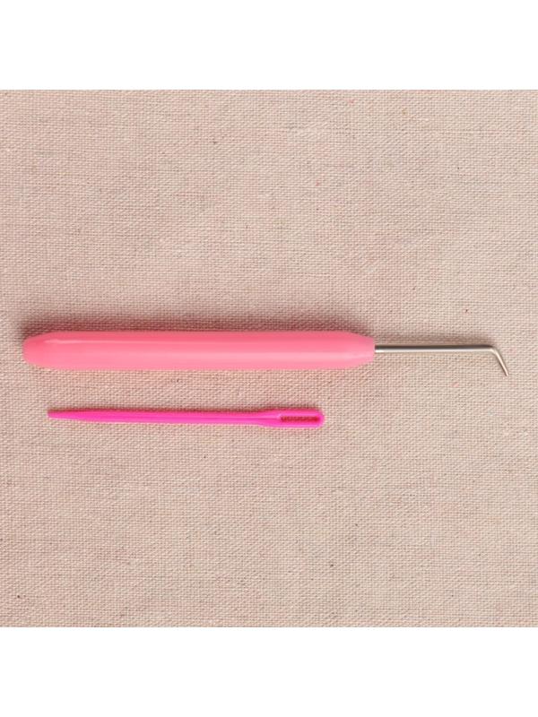 Набор для вязания «Лумы», d = 14/19/24/29 см, игла и крючок в комплекте, цвет разноцветный