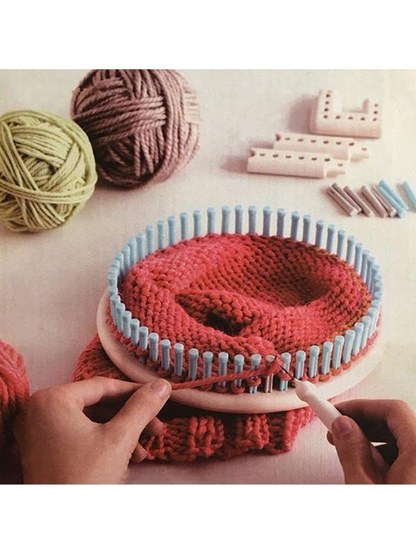 Набор для вязания «Лумы», d = 14/19/24/29 см, игла и крючок в комплекте, цвет разноцветный