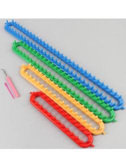 Набор для вязания «Лумы», 25/36/47/57 см, игла и крючок в комплекте, цвет разноцветный