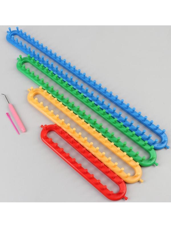 Набор для вязания «Лумы», 25/36/47/57 см, игла и крючок в комплекте, цвет разноцветный