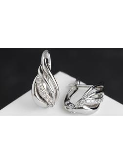 Серьги со стразами 