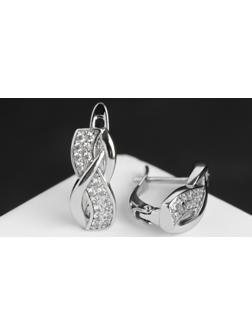 Серьги со стразами 