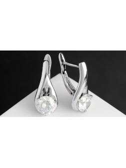 Серьги со стразами 