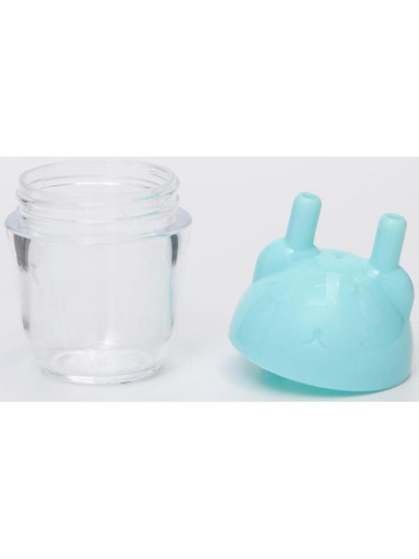 Детский назальный аспиратор с отводной трубкой «Мишка», цвет голубой