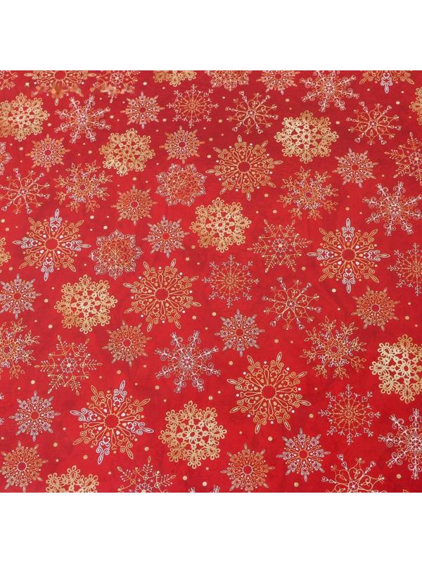 Бумага упаковочная глянцевая двусторонняя «Волшебные снежинки», 70 × 100 см