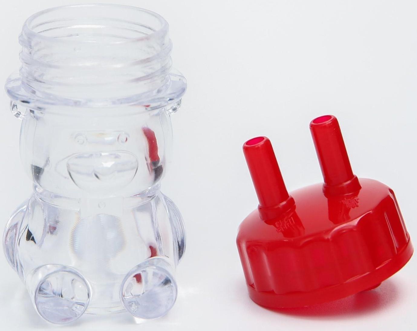 Детский назальный аспиратор «Мишка», цвет красный