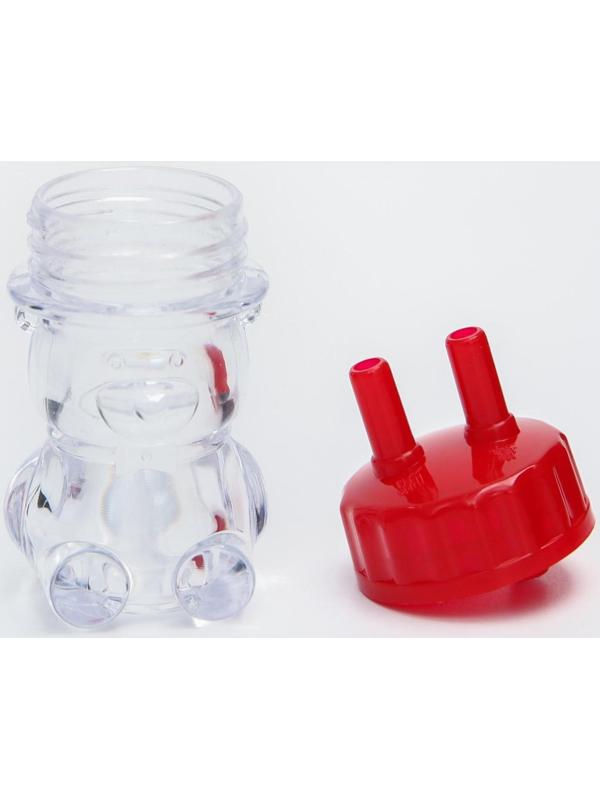 Детский назальный аспиратор «Мишка», цвет красный