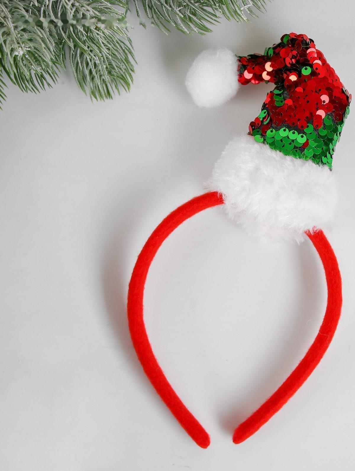 Карнавальный ободок «Колпак», с пайетками