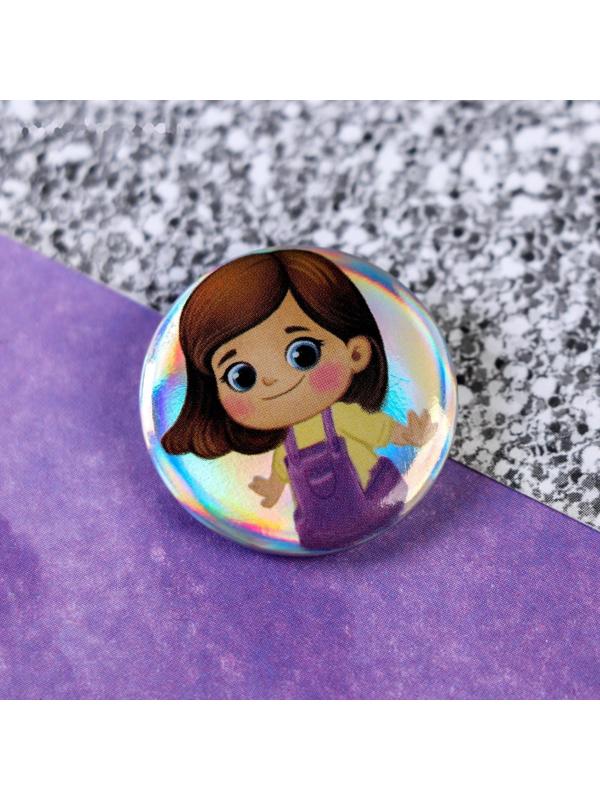 Набор резинок 3 шт. и значок «Девочка»