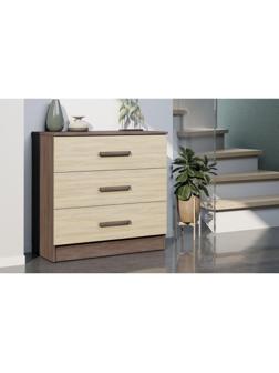 Комод Адель 820х405х800 Ясень шимо темный/Ясень шимо светлый