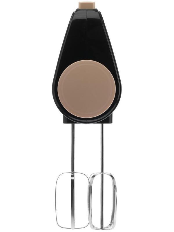 Миксер Centek CT-1123 Beige, ручной, 800 Вт, 6 скоростей, турбо-режим, чёрно-бежевый