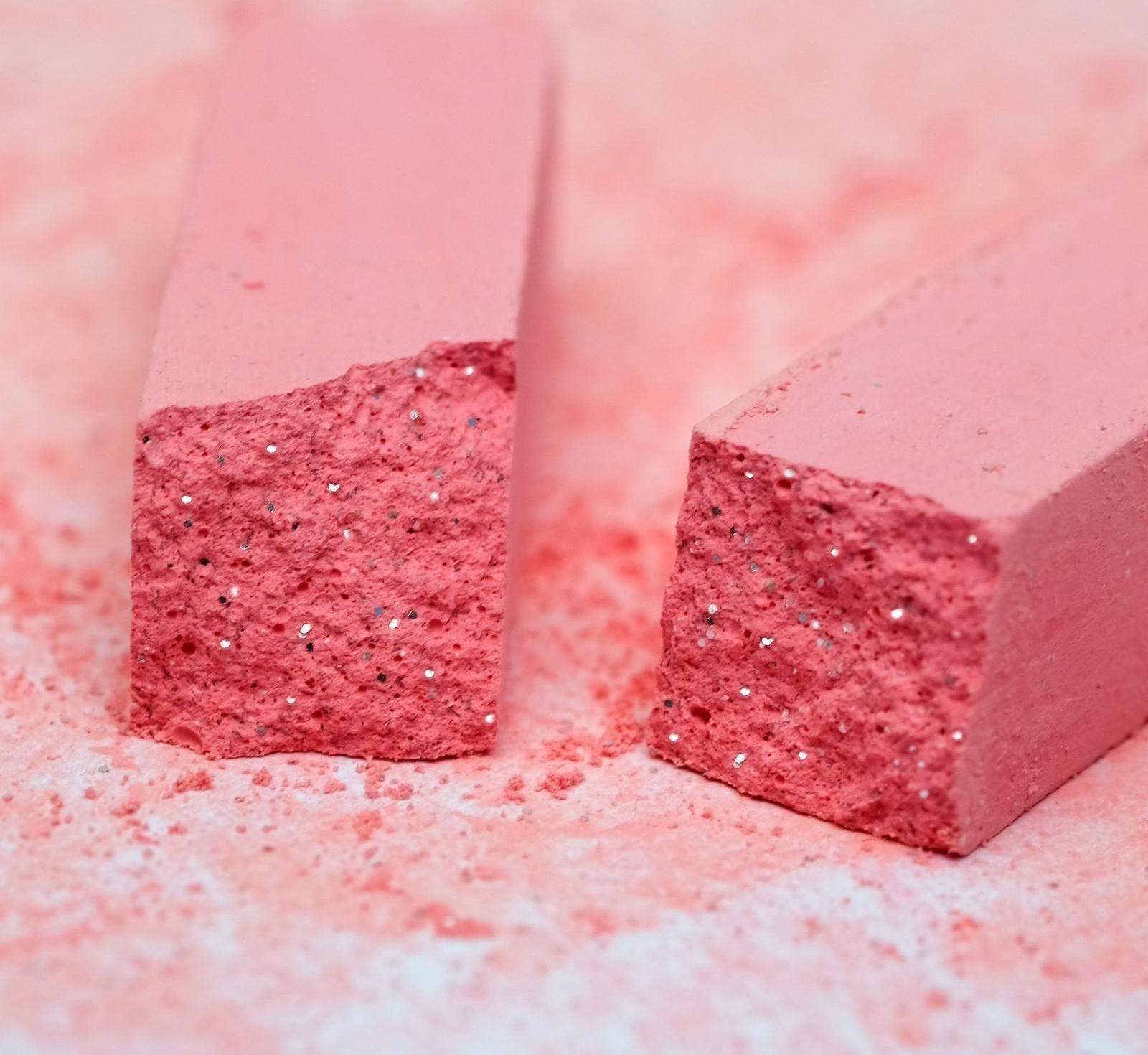 Набор мелков для волос с блёстками, 6 шт. Цвета: бордовый, ярко-синий, красный, чёрный, оранжево-желтый, лимонный