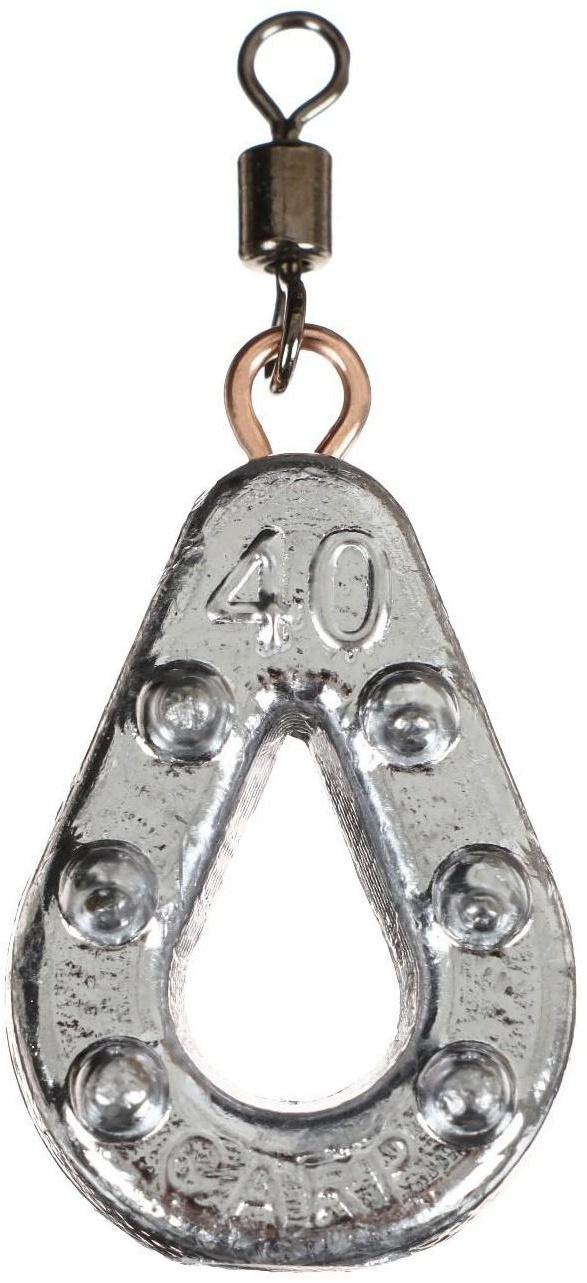 Груз Капля Карп Ухо + вертлюг YUGANA, 40 гр.