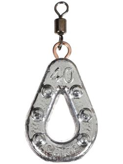 Груз Капля Карп Ухо + вертлюг YUGANA, 40 гр.