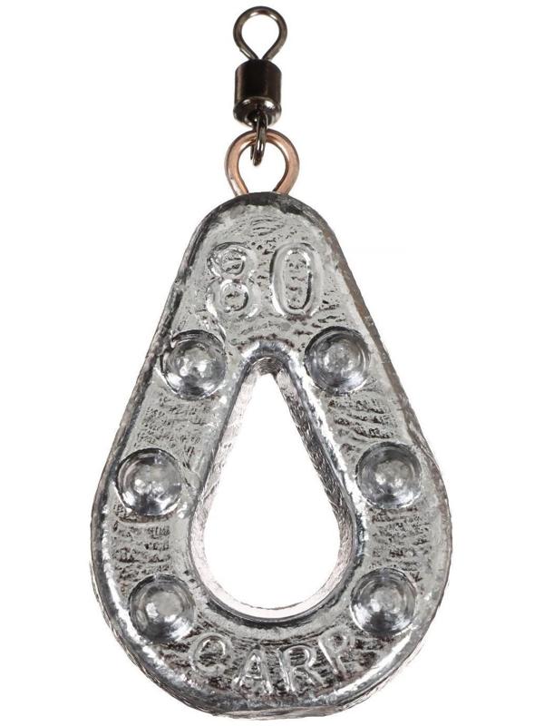 Груз Капля Карп Ухо + вертлюг YUGANA, 80 гр.