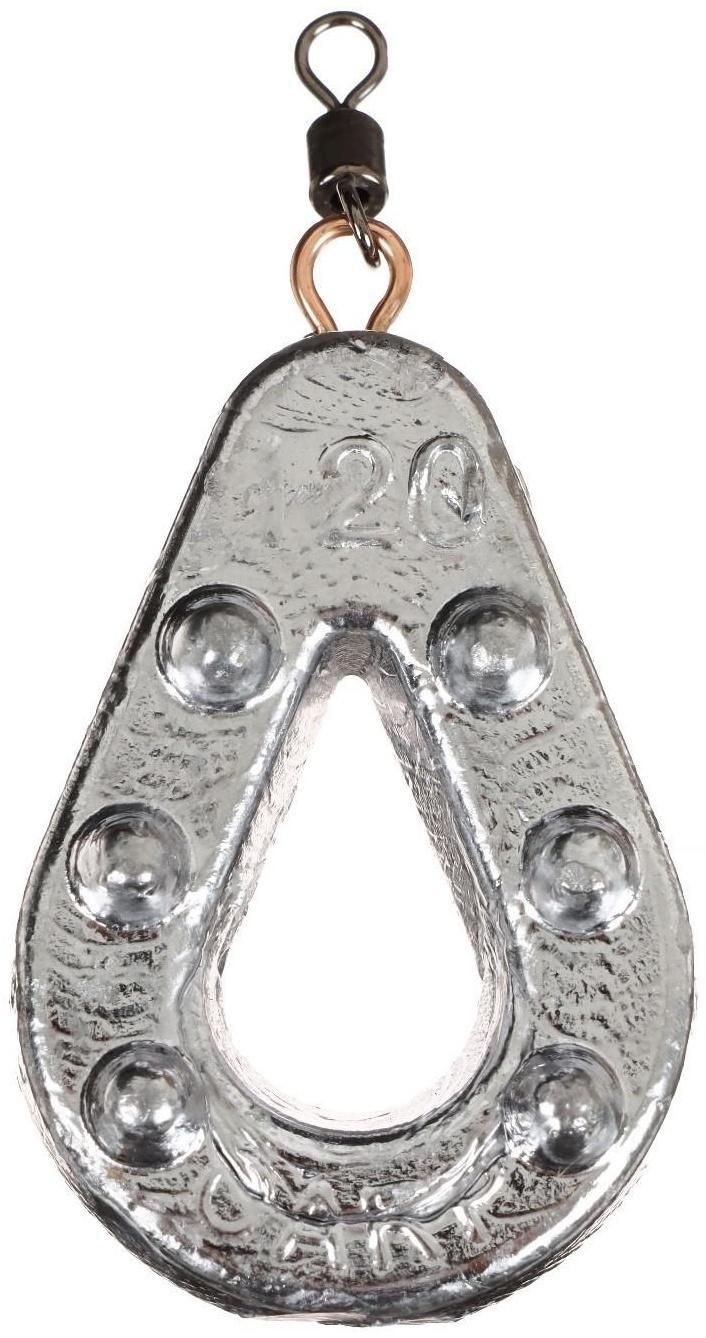 Груз Капля Карп Ухо + вертлюг YUGANA, 120 гр.