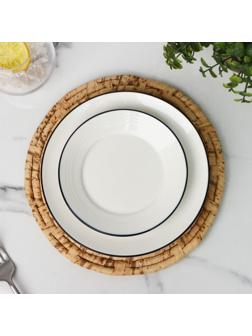 Салфетка сервировочная на стол Доляна «Песок», d=25 см