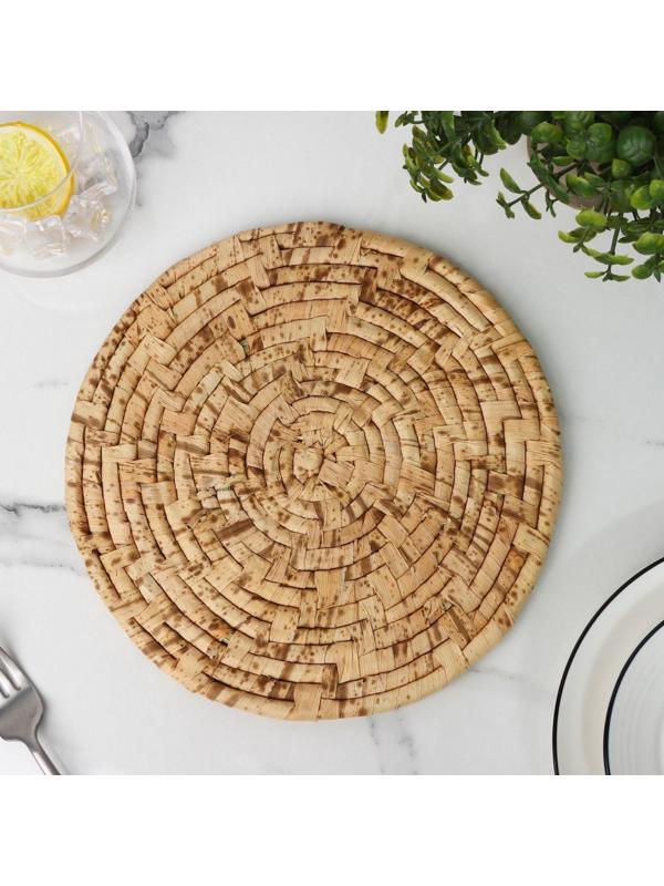 Салфетка сервировочная на стол Доляна «Песок», d=25 см