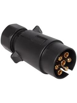 Вилка прицепа 7 контактов, пластик, ATE-01