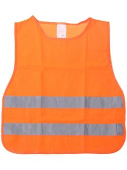 Жилет со светоотражающими полосами, детский, р. 30-34, 58х51 см, оранжевый, ARW-CV-03