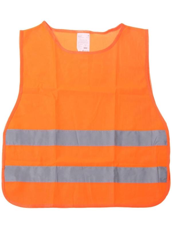 Жилет со светоотражающими полосами, детский, р. 30-34, 58х51 см, оранжевый, ARW-CV-03