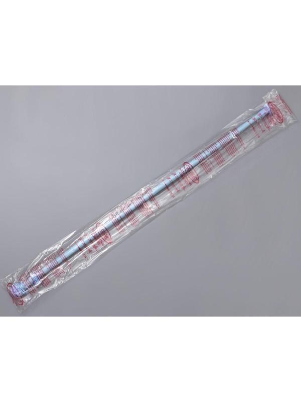 Карниз для ванной комнаты, телескопический 120-220 см, цвет голубой