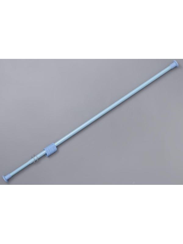 Карниз для ванной комнаты, телескопический 120-220 см, цвет голубой