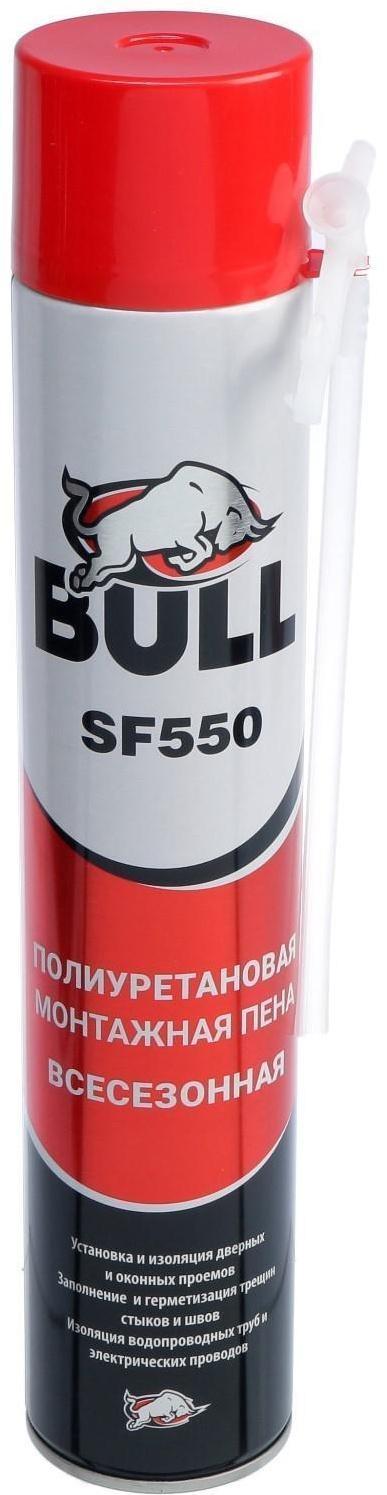 Пена монтажная Bull SF550, адаптерная, летняя, 750 мл