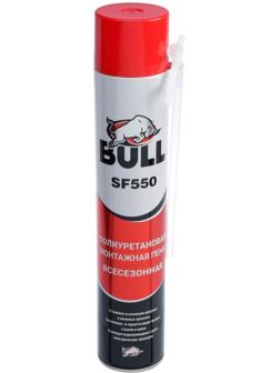 Пена монтажная Bull SF550, адаптерная, летняя, 750 мл