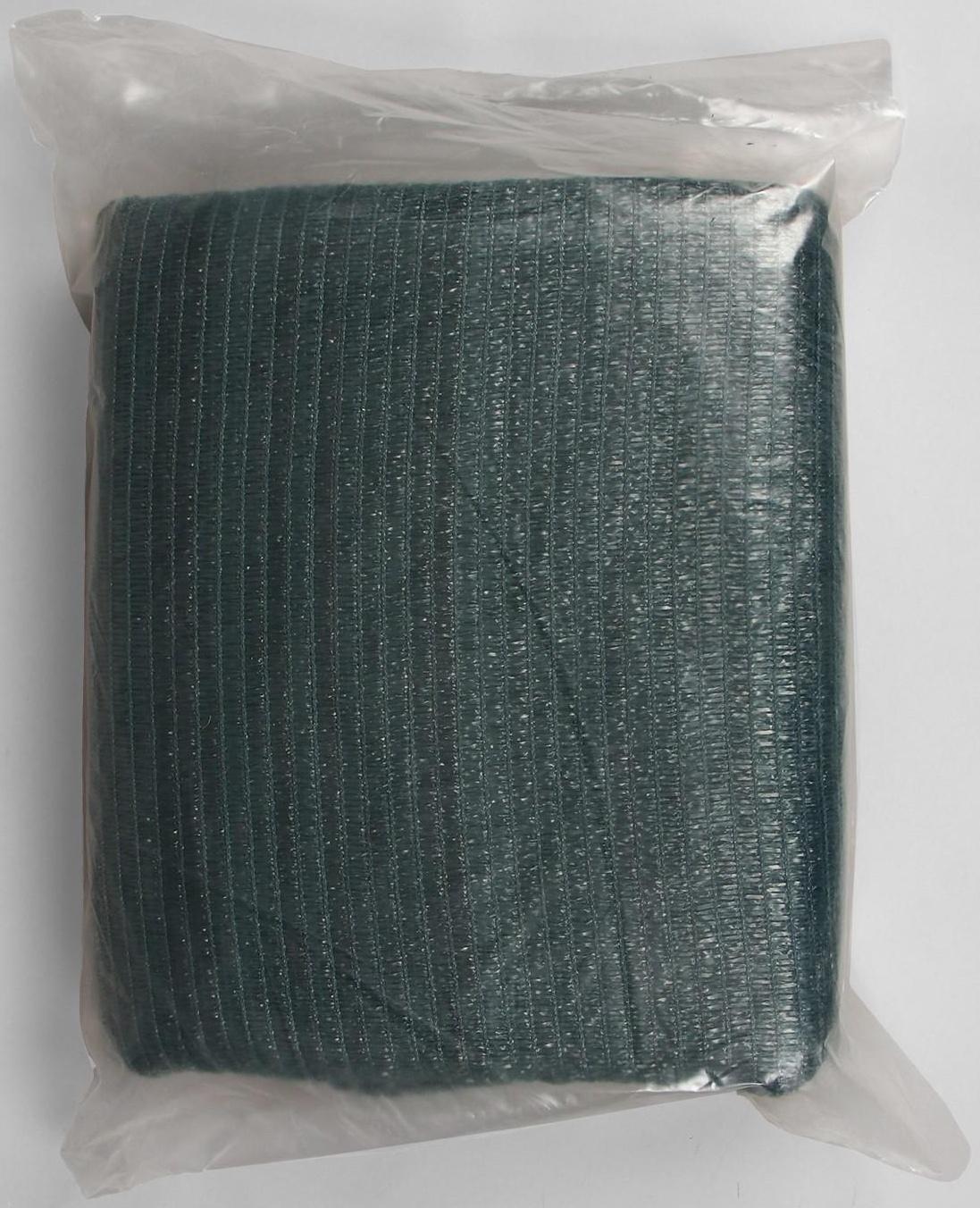 Сетка затеняющая, 10 × 3 м, плотность 55 г/м², зелёная, в наборе 27 клипс