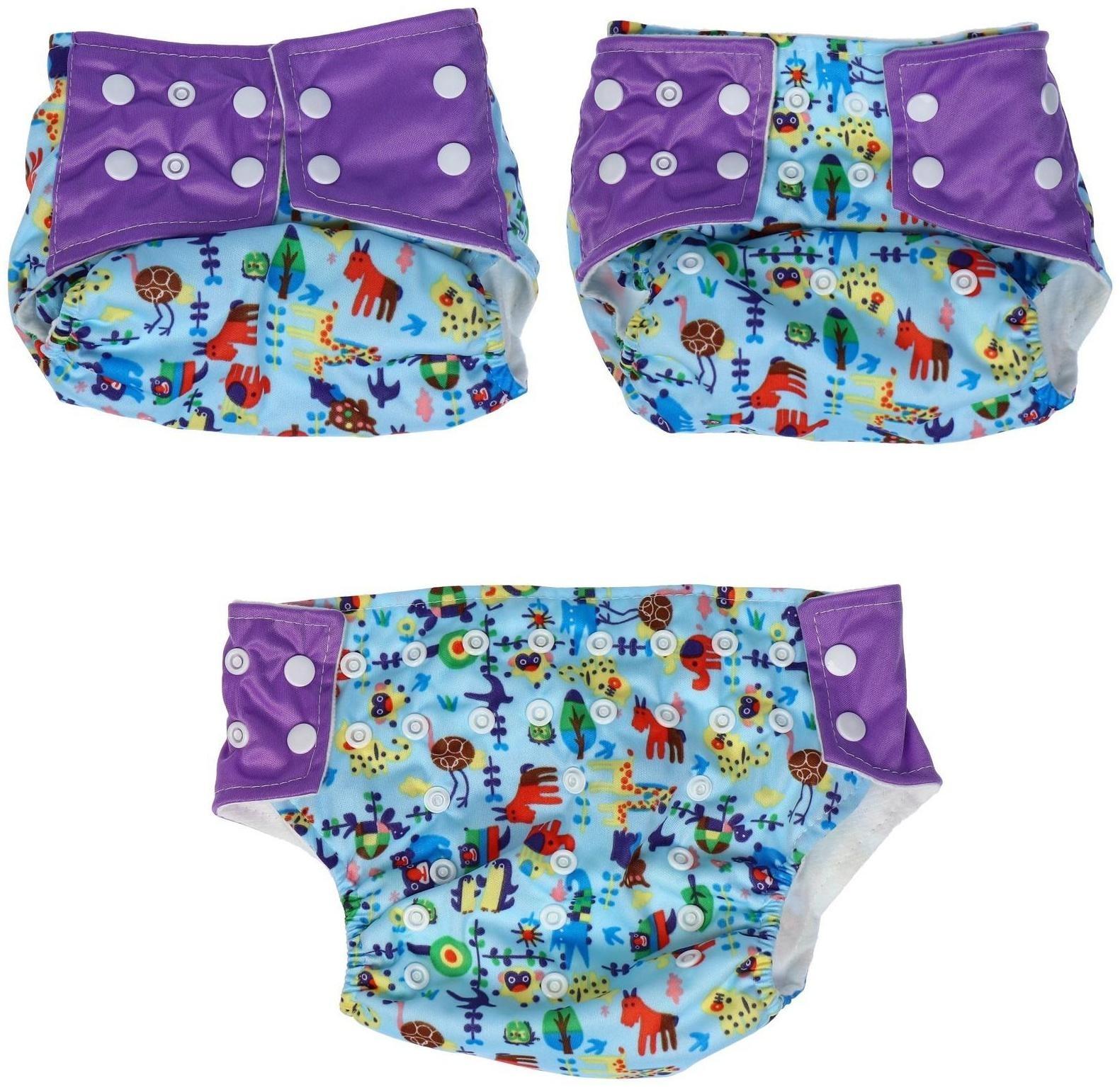 Многоразовый подгузник «Животные»