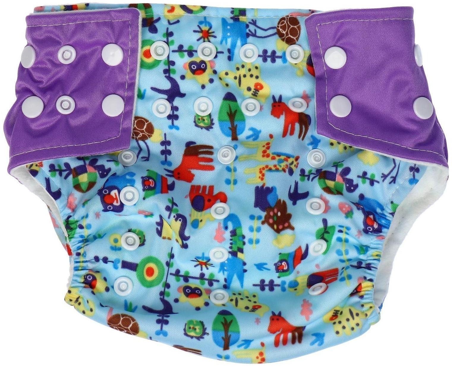 Многоразовый подгузник «Животные»