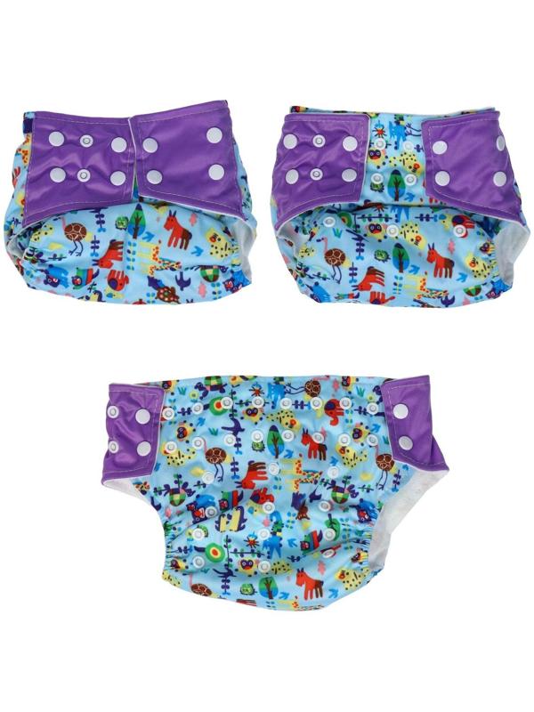 Многоразовый подгузник «Животные»