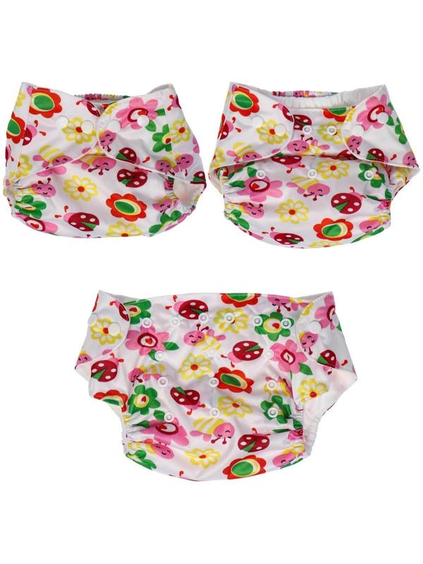 Многоразовый подгузник + 1 вкладыш в комплекте «Бабочки»