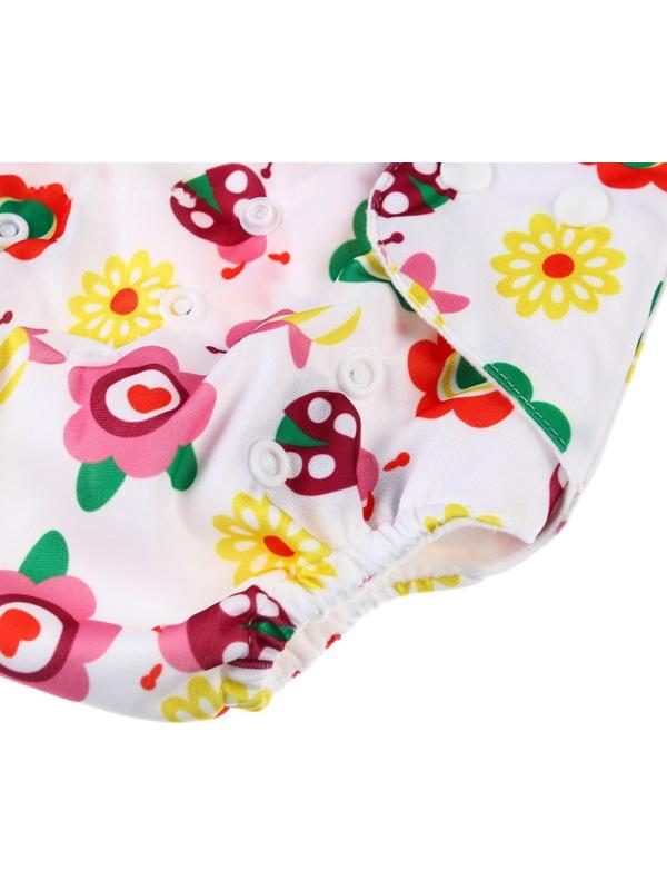 Многоразовый подгузник + 1 вкладыш в комплекте «Бабочки»